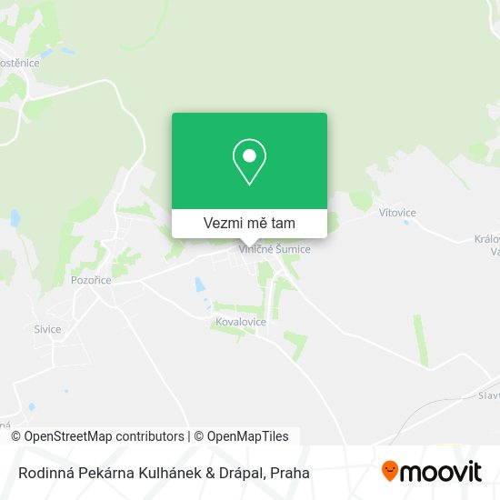 Rodinná Pekárna Kulhánek & Drápal mapa
