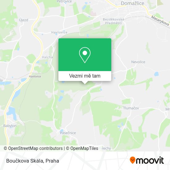 Boučkova Skála mapa