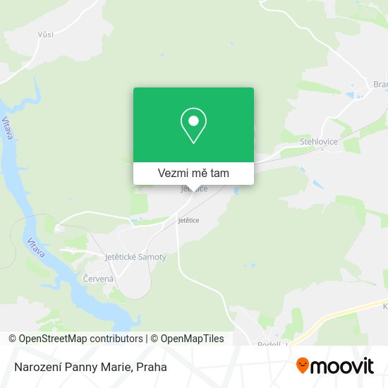 Narození Panny Marie mapa