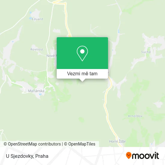 U Sjezdovky mapa