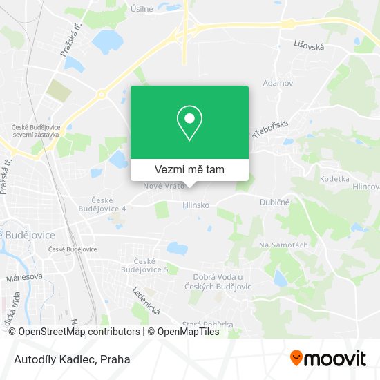 Autodíly Kadlec mapa