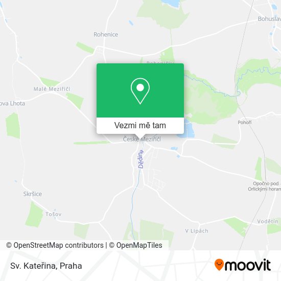 Sv. Kateřina mapa