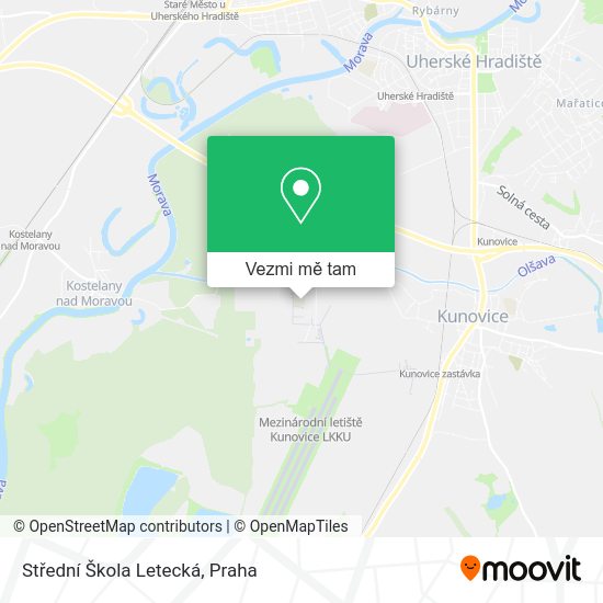Střední Škola Letecká mapa