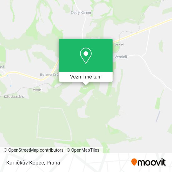Karlíčkův Kopec mapa