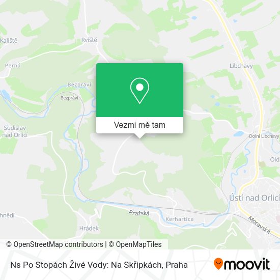 Ns Po Stopách Živé Vody: Na Skřipkách mapa
