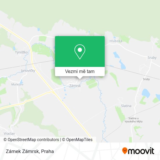 Zámek Zámrsk mapa
