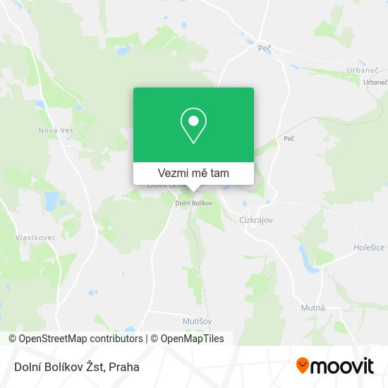 Dolní Bolíkov Žst mapa
