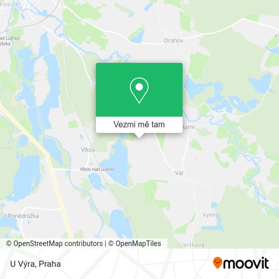 U Výra mapa