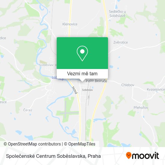 Společenské Centrum Soběslavska mapa