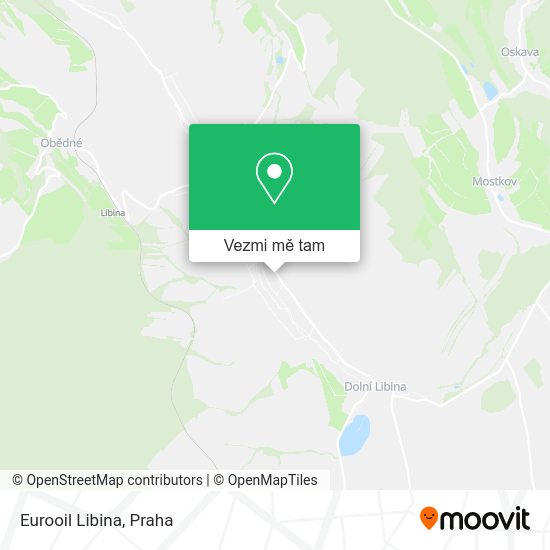 Eurooil Libina mapa