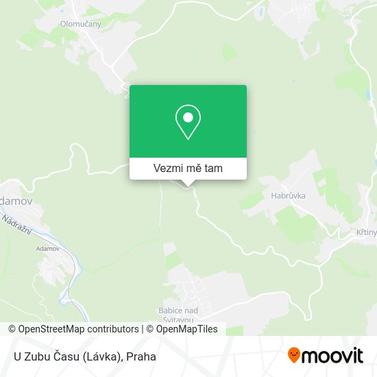 U Zubu Času (Lávka) mapa