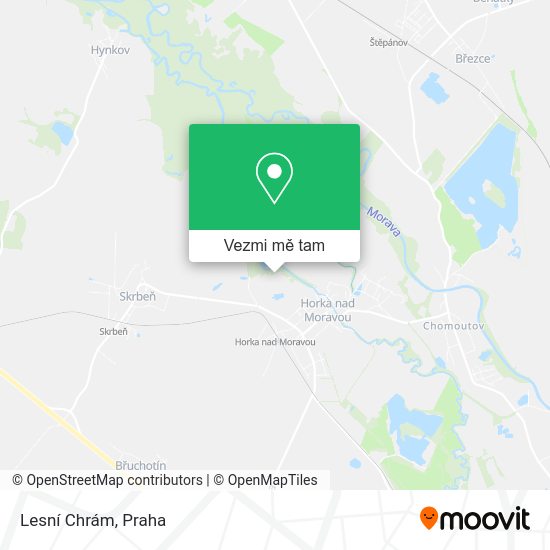 Lesní Chrám mapa