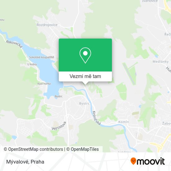 Mývalové mapa