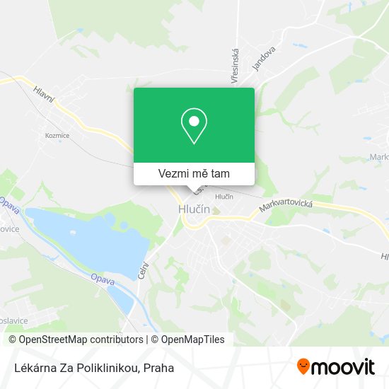 Lékárna Za Poliklinikou mapa
