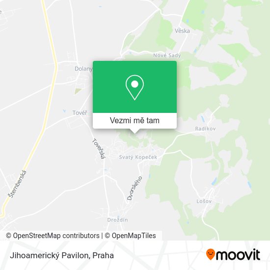 Jihoamerický Pavilon mapa