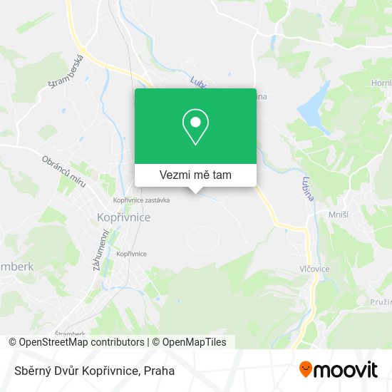 Sběrný Dvůr Kopřivnice mapa