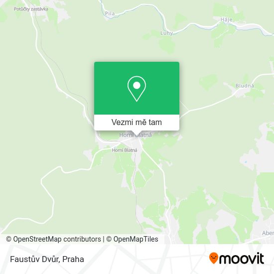 Faustův Dvůr mapa