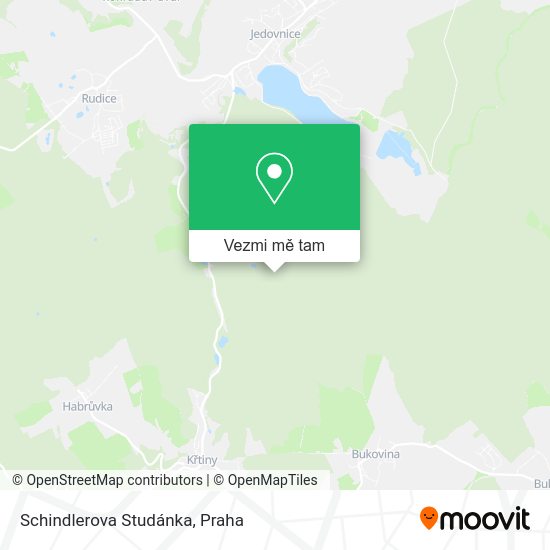 Schindlerova Studánka mapa