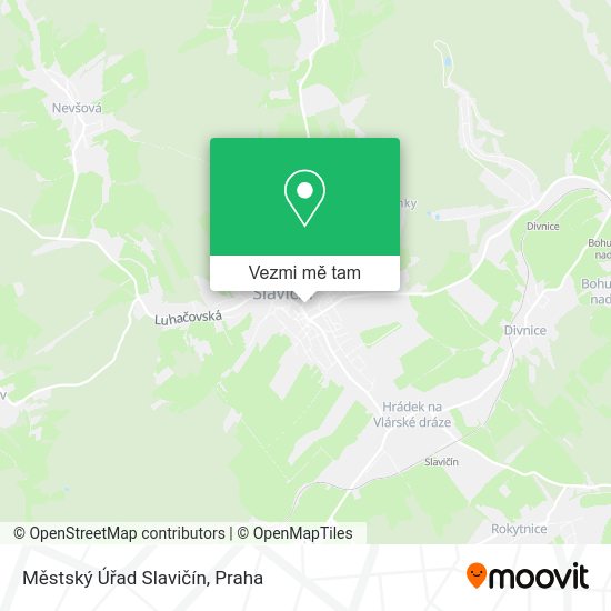 Městský Úřad Slavičín mapa