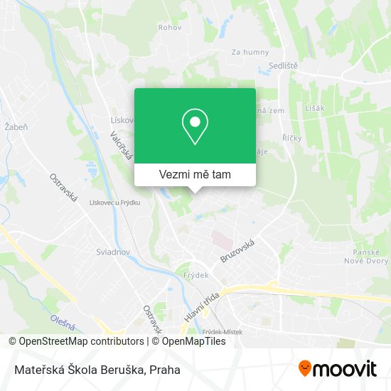 Mateřská Škola Beruška mapa