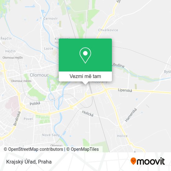 Krajský Úřad mapa