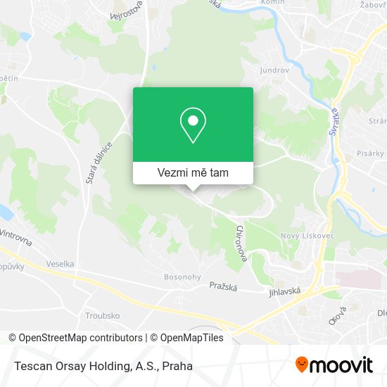 Tescan Orsay Holding, A.S. mapa