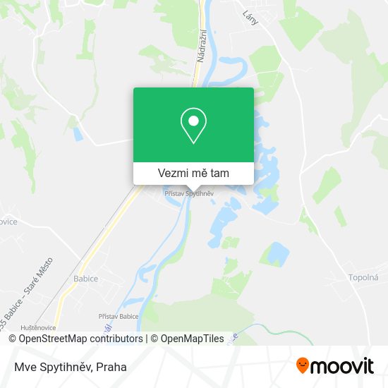 Mve Spytihněv mapa