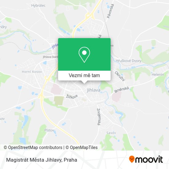 Magistrát Města Jihlavy mapa