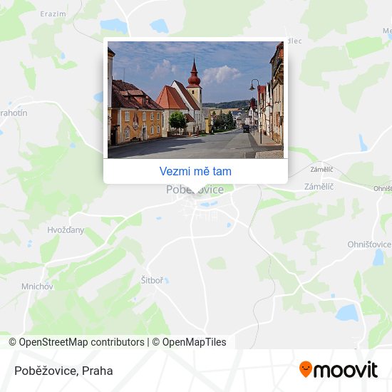 Poběžovice mapa