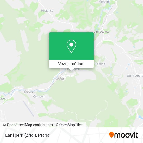 Lanšperk (Zříc.) mapa