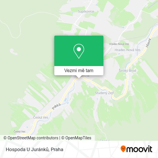 Hospoda U Juránků mapa
