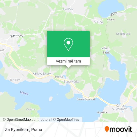 Za Rybníkem mapa