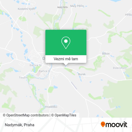 Nadymák mapa