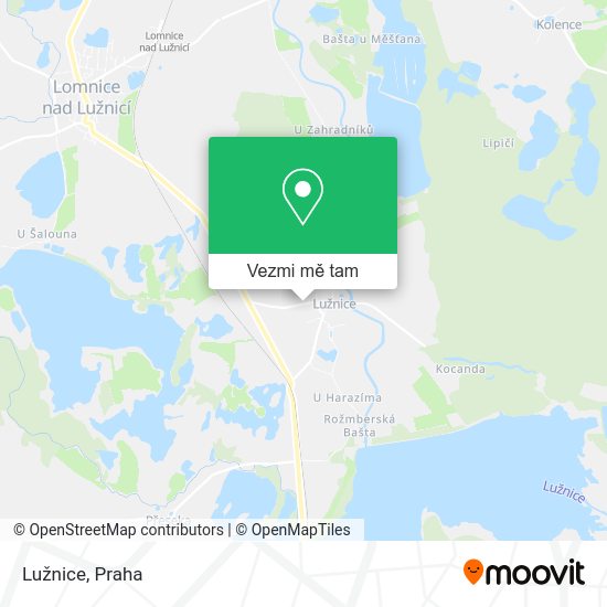 Lužnice mapa