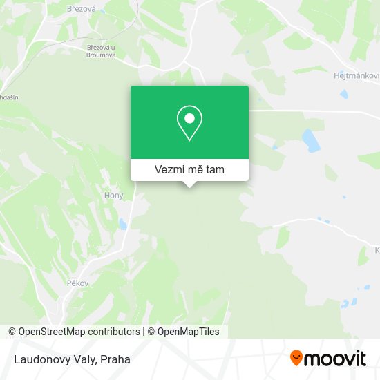 Laudonovy Valy mapa