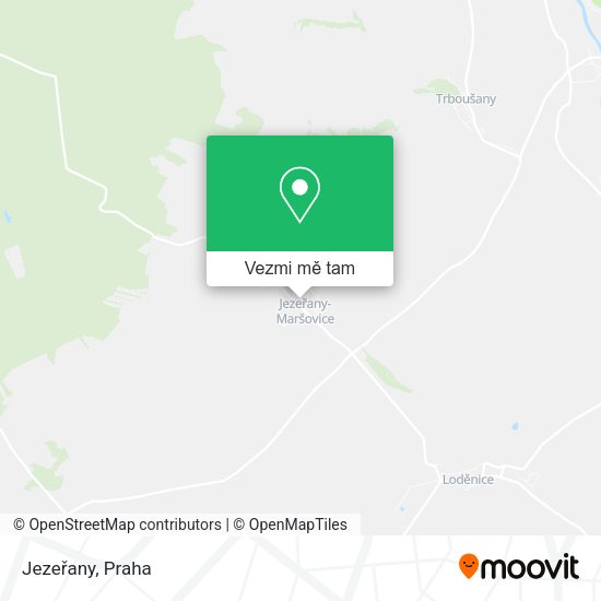 Jezeřany mapa