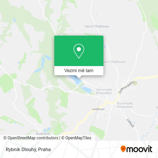 Rybník Dlouhý mapa