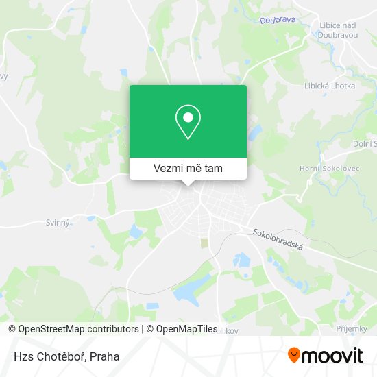 Hzs Chotěboř mapa
