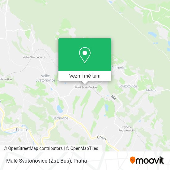 Malé Svatoňovice (Žst, Bus) mapa