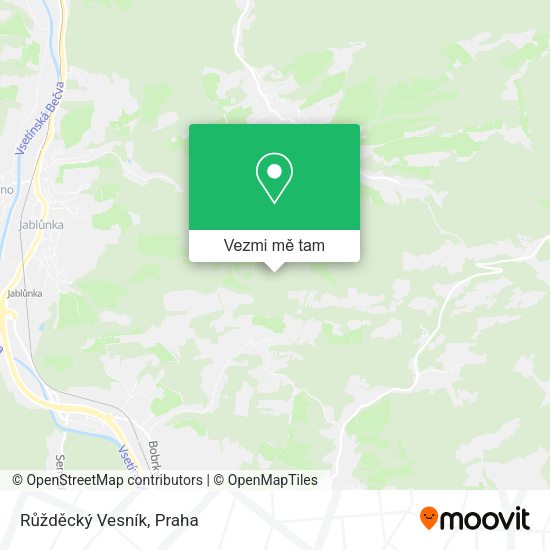 Růžděcký Vesník mapa
