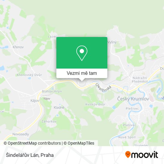 Šindelářův Lán mapa