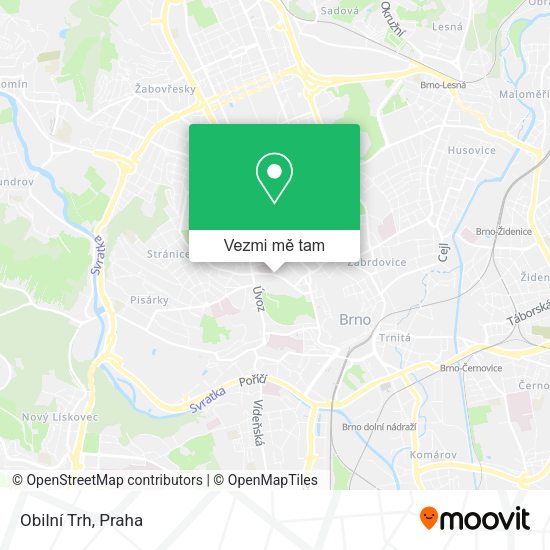 Obilní Trh mapa