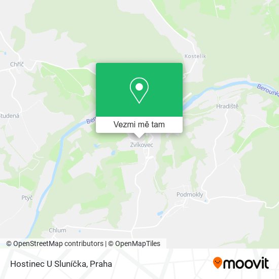 Hostinec U Sluníčka mapa