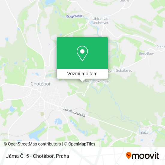 Jáma Č. 5 - Chotěboř mapa