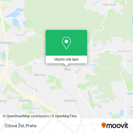 Čížová Žst mapa
