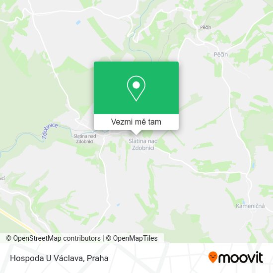 Hospoda U Václava mapa