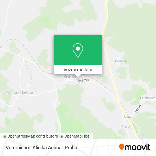 Veterninární Klinika Animal mapa