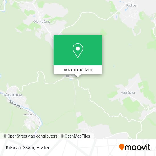 Krkavčí Skála mapa