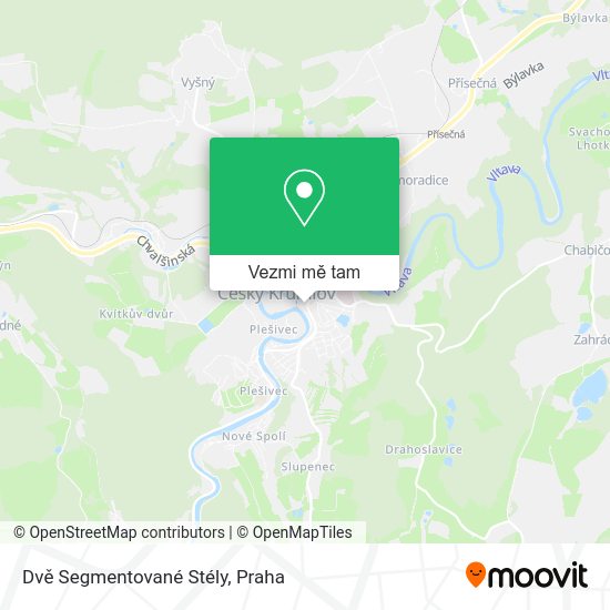Dvě Segmentované Stély mapa