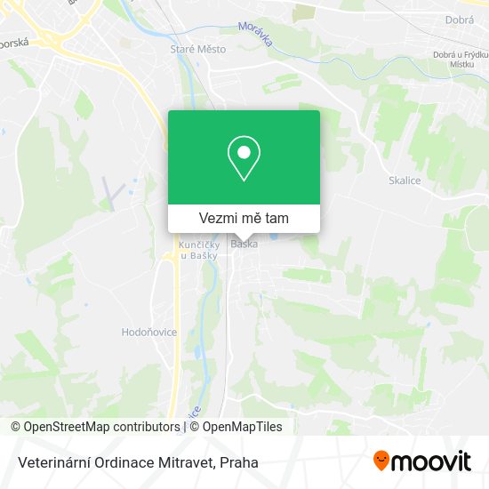 Veterinární Ordinace Mitravet mapa